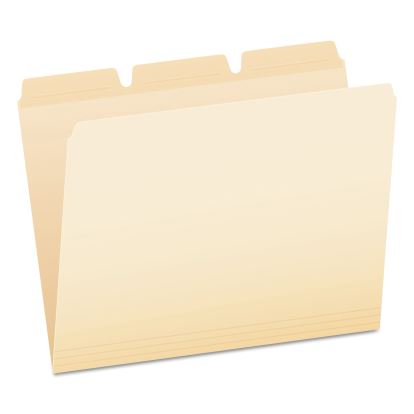 Ready-Tab Reinforced File Folders, 1/3-Cut Tabs: Assorted, Letter Size, Manila, 50/Pack1