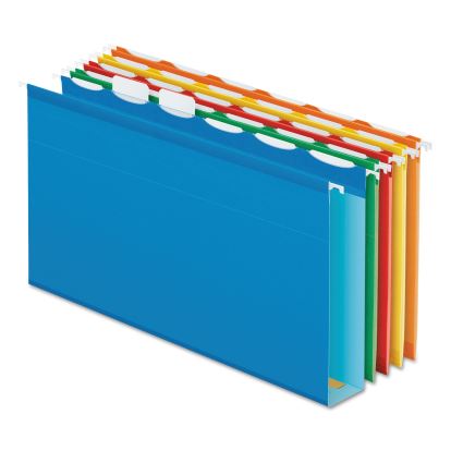 Ready-Tab Extra Capacity Reinforced Colored Hanging Folders, Legal Size, 1/6-Cut Tabs, Assorted Colors, 20/Box1