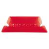 Transparent Colored Tabs For Hanging File Folders, 1/5-Cut, Red, 2" Wide, 25/Pack1
