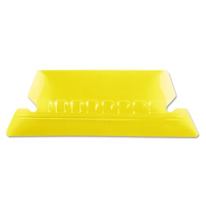 Transparent Colored Tabs For Hanging File Folders, 1/5-Cut Tabs, Yellow, 2" Wide, 25/Pack1