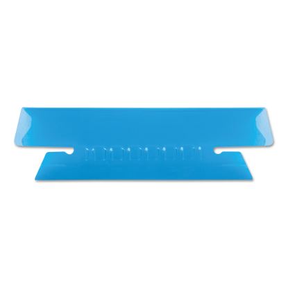 Transparent Colored Tabs For Hanging File Folders, 1/3-Cut, Blue, 3.5" Wide, 25/Pack1