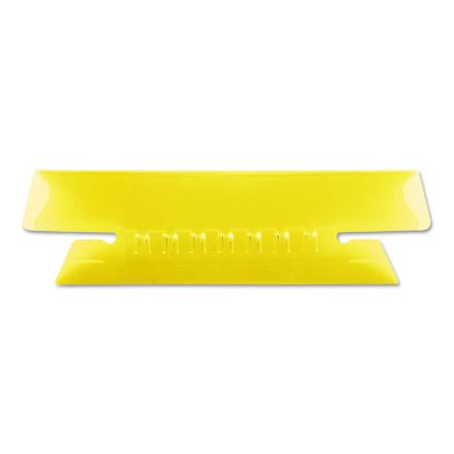 Transparent Colored Tabs For Hanging File Folders, 1/3-Cut Tabs, Yellow, 3.5" Wide, 25/Pack1