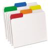 Poly File Folders, 1/3-Cut Tabs: Assorted, Letter Size, Clear, 25/Box2