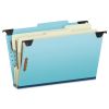 Hanging Classification Folders with Dividers, Legal Size, 2 Dividers, 2/5-Cut Exterior Tabs, Blue1