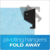 Hanging Classification Folders with Dividers, Legal Size, 2 Dividers, 2/5-Cut Exterior Tabs, Blue2