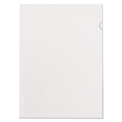 Poly Color Transparent File Jackets, Letter Size, Clear, 50/Box1