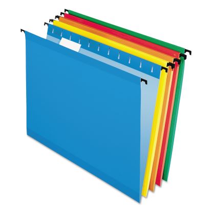 SureHook Hanging Folders, Letter Size, 1/5-Cut Tabs, Assorted Colors, 20/Box1