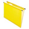 SureHook Hanging Folders, Letter Size, 1/5-Cut Tabs, Yellow, 20/Box1