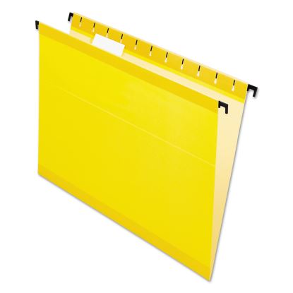 SureHook Hanging Folders, Letter Size, 1/5-Cut Tabs, Yellow, 20/Box1
