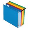 Extra-Capacity SureHook Hanging Folders, 2" Capacity, Letter Size, 1/5-Cut Tabs, Assorted Colors, 20/Box1