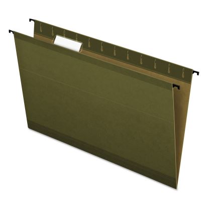 SureHook Hanging Folders, Legal Size, 1/5-Cut Tab, Standard Green, 20/Box1