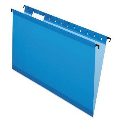 SureHook Hanging Folders, Legal Size, 1/5-Cut Tabs, Blue, 20/Box1