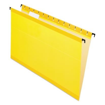 SureHook Hanging Folders, Legal Size, 1/5-Cut Tabs, Yellow, 20/Box1