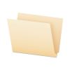 SmartShield End Tab File Folders, Straight Tabs, Letter Size, Manila, 75/Box1