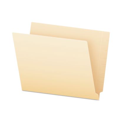 SmartShield End Tab File Folders, Straight Tabs, Letter Size, Manila, 75/Box1