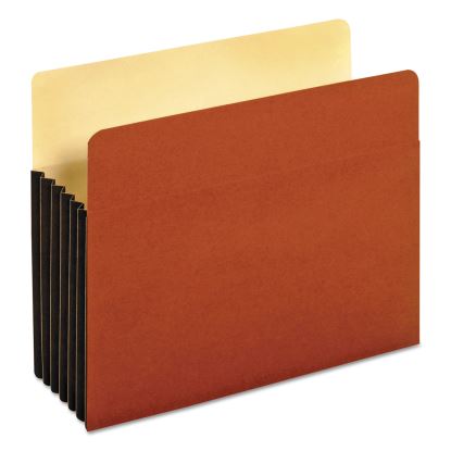 File Pocket with Tyvek, 5.25" Expansion, Letter Size, Redrope, 10/Box1
