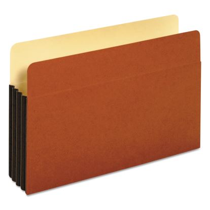 File Pocket with Tyvek, 3.5" Expansion, Legal Size, Redrope, 10/Box1