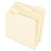 Earthwise by Pendaflex 100% Recycled Manila File Folder, 1/3-Cut Tabs: Assorted, Letter, 0.75" Expansion, Manila, 100/Box1
