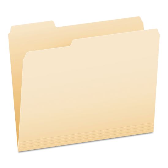 Manila File Folders, 1/3-Cut Tabs: Assorted, Letter Size, 0.75" Expansion, Manila, 100/Box1