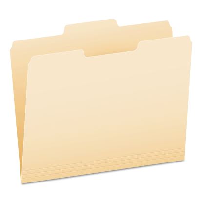 Manila File Folders, 1/3-Cut Tabs: Center Position, Letter Size, 0.75" Expansion, Manila, 100/Box1