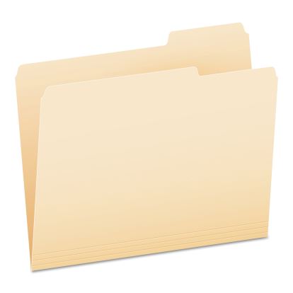 Manila File Folders, 1/3-Cut Tabs: Right Position, Letter Size, 0.75" Expansion, Manila, 100/Box1