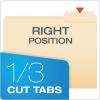 Manila File Folders, 1/3-Cut Tabs: Right Position, Letter Size, 0.75" Expansion, Manila, 100/Box2