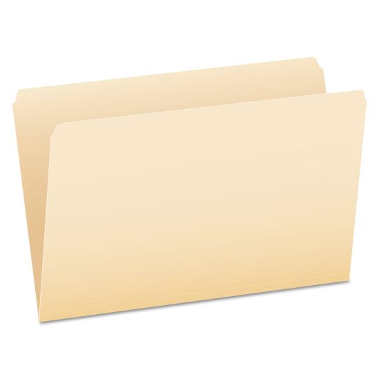 Manila File Folders, Straight Tabs, Legal Size, 0.75" Expansion, Manila, 100/Box1
