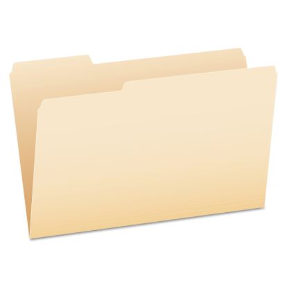 Manila File Folders, 1/3-Cut Tabs: Assorted, Legal Size, 0.75" Expansion, Manila, 100/Box1