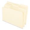 Earthwise by Pendaflex 100% Recycled Manila File Folder, 1/3-Cut Tabs: Assorted, Legal Size, 0.75" Expansion, Manila, 100/Box1