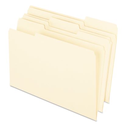Earthwise by Pendaflex 100% Recycled Manila File Folder, 1/3-Cut Tabs: Assorted, Legal Size, 0.75" Expansion, Manila, 100/Box1