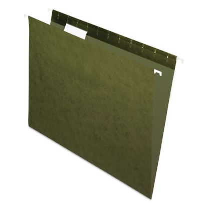 Standard Green Hanging Folders, Letter Size, 1/5-Cut Tabs, Standard Green, 25/Box1