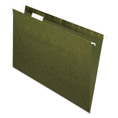 Standard Green Hanging Folders, Legal Size, 1/5-Cut Tabs, Standard Green, 25/Box1