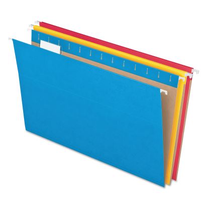 Colored Hanging Folders, Letter Size, 1/5-Cut Tabs, Five-Color Assortment, 25/Box1