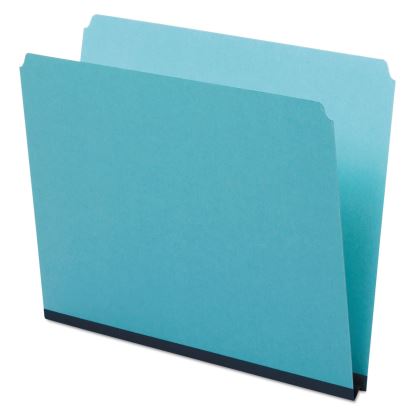 Pressboard Expanding File Folders, Straight Tabs, Letter Size, 1" Expansion, Blue, 25/Box1