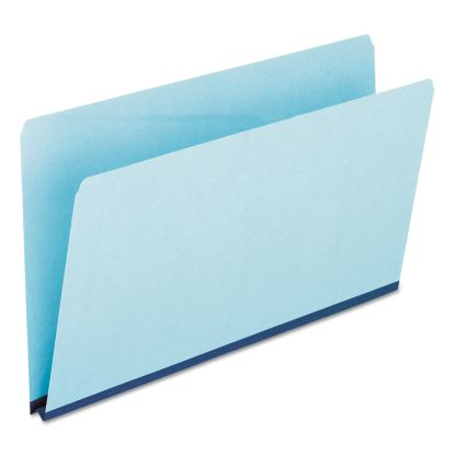 Pressboard Expanding File Folders, Straight Tabs, Legal Size, 1" Expansion, Blue, 25/Box1