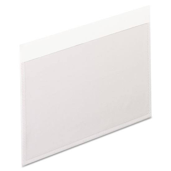 Self-Adhesive Pockets, 3 x 5, Clear Front/White Backing, 100/Box1