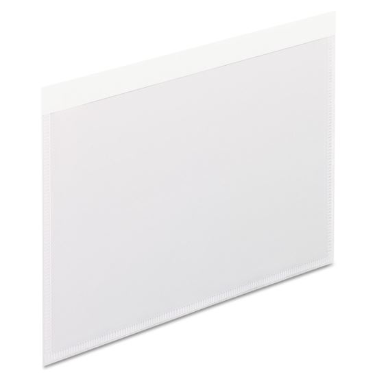 Self-Adhesive Pockets, 4 x 6, Clear Front/White Backing, 100/Box1
