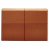 Expanding Wallet, 3.5" Expansion, 1 Section, Elastic Cord Closure, Tabloid Size, Brown1