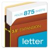 Extra-Wide Heavy-Duty File Pockets, 3.5" Expansion, Letter Size, Redrope, 10/Box2