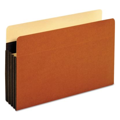 Heavy-Duty File Pockets, 3.5" Expansion, Legal Size, Redrope, 25/Box1