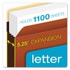 Heavy-Duty File Pockets, 5.25" Expansion, Letter Size, Redrope, 10/Box2
