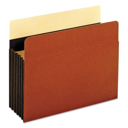 Extra-Wide Heavy-Duty File Pockets, 5.25" Expansion, Letter Size, Redrope, 10/Box1