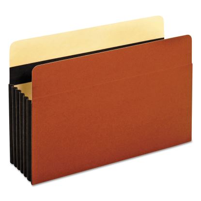 Heavy-Duty File Pockets, 5.25" Expansion, Legal Size, Redrope, 10/Box1
