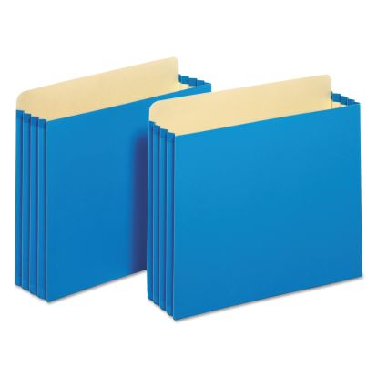 File Cabinet Pockets, 3.5" Expansion, Letter Size, Blue, 10/Box1