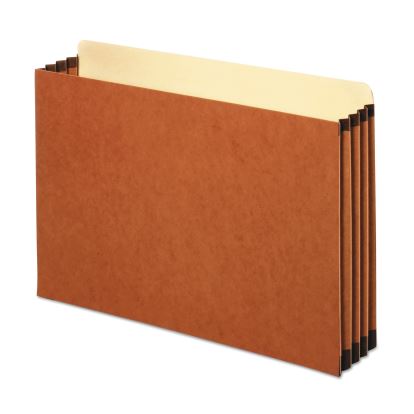 File Cabinet Pockets, 3.5" Expansion, Legal Size, Redrope, 10/Box1