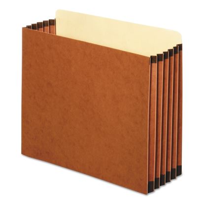 File Cabinet Pockets, 5.25" Expansion, Letter Size, Redrope, 10/Box1