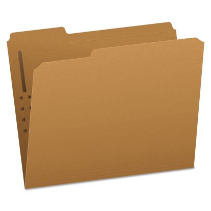 Kraft Fastener Folders, 1/3-Cut Tabs: Assorted, 1 Fastener, Letter Size, Kraft Exterior, 50/Box1