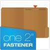 Kraft Fastener Folders, 1/3-Cut Tabs: Assorted, 1 Fastener, Letter Size, Kraft Exterior, 50/Box2