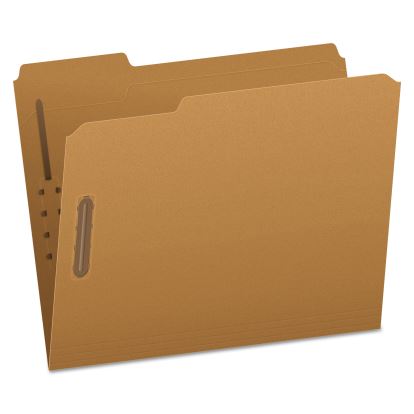 Kraft Fastener Folders, 1/3-Cut Tabs: Assorted, 2 Fasteners, Letter Size, Kraft Exterior, 50/Box1