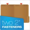 Kraft Fastener Folders, 1/3-Cut Tabs: Assorted, 2 Fasteners, Letter Size, Kraft Exterior, 50/Box2